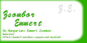 zsombor emmert business card